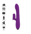 INTENSE - VIBRATEUR RECHARGEABLE MULTIFONCTION IGGY UP  DOWN AVEC STIMULATEUR CLITORAL VIOLET