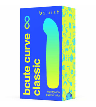 B SWISH - VIBRATEUR RECHARGEABLE BCUTE CURVE INFINITE CLASSIQUE BLEU SILICONE