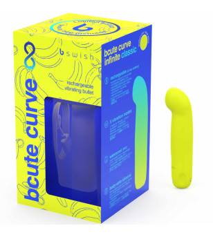 B SWISH - VIBRATEUR EN SILICONE RECHARGEABLE BCUTE CURVE INFINITE CLASSIC ÉDITION LIMITÉE JAUNE