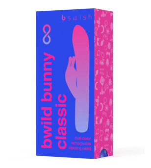 B SWISH - VIBRATEUR RECHARGEABLE CLASSIQUE BWILD BUNNY INFINITE SILICONE BLEU