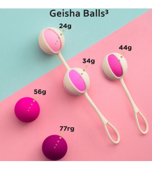 G-VIBE - SET 5 BOULES DE GEISHA3 ROSE
