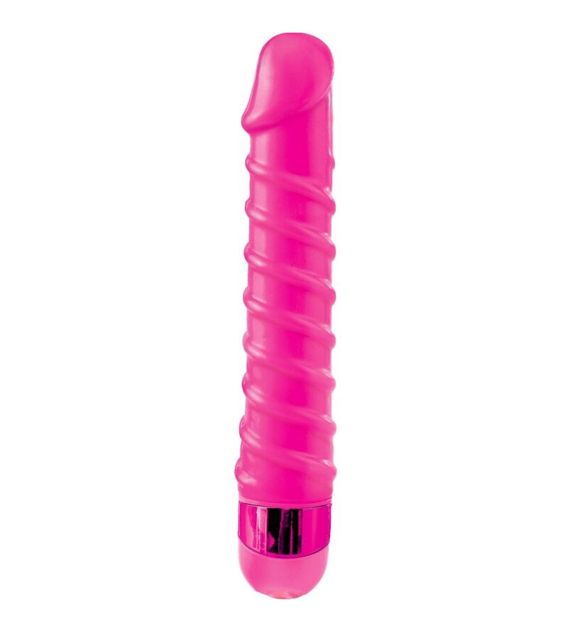 CLASSIX - MASSEUR VIBRANT CANDY TWIRL 16,5 CM ROSE