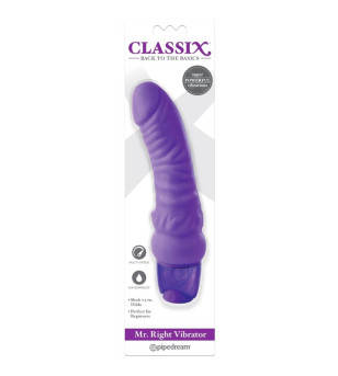 CLASSIX - GODE VIBRANT  MR. RIGHT  MULTI-VITESSES 15,5 CM VIOLET