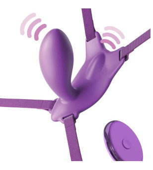 FANTASY FOR HER - HARNAIS PAPILLON G-SPOT AVEC VIBRATEUR, RECHARGEABLE ET TÉLÉCOMMANDE VIOLET