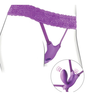 FANTASY FOR HER - HARNAIS PAPILLON G-SPOT AVEC VIBRATEUR, RECHARGEABLE ET TÉLÉCOMMANDE VIOLET