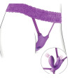 FANTASY FOR HER - HARNAIS PAPILLON G-SPOT AVEC VIBRATEUR, RECHARGEABLE ET TÉLÉCOMMANDE VIOLET