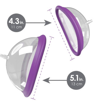 FANTASY FOR HER - KIT DE POMPE À ONDES STIMULANTES CLITORIDIENNES RECHARGEABLE TAILLE S/L