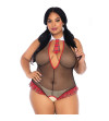 LEG AVENUE - ÉCOLIÈRE CROTHLESS FITNESS TEDDY GRANDE TAILLE