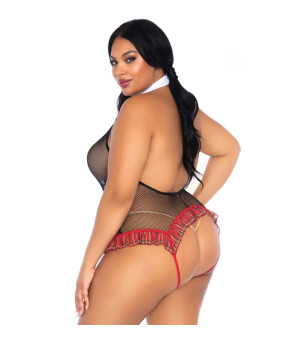 LEG AVENUE - ÉCOLIÈRE CROTHLESS FITNESS TEDDY GRANDE TAILLE