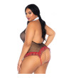 LEG AVENUE - ÉCOLIÈRE CROTHLESS FITNESS TEDDY GRANDE TAILLE