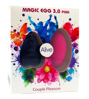 ALIVE - MAGIC EGG 3.0 OEUF VIBRANT TÉLÉCOMMANDE ROSE