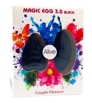 ALIVE - MAGIC EGG 3.0 OEUF VIBRANT TÉLÉCOMMANDE NOIR