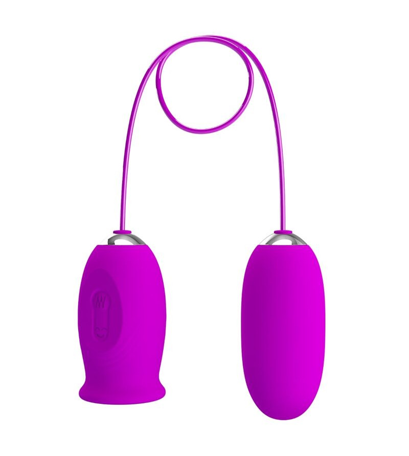 PRETTY LOVE - VIBRATEUR RECHARGEABLE DAISY DUAL EGG VIOLET