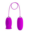 PRETTY LOVE - VIBRATEUR RECHARGEABLE DAISY DUAL EGG VIOLET