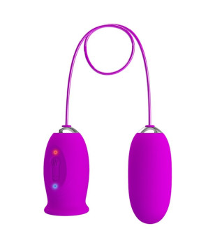 PRETTY LOVE - VIBRATEUR RECHARGEABLE DAISY DUAL EGG VIOLET