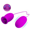 PRETTY LOVE - VIBRATEUR RECHARGEABLE DAISY DUAL EGG VIOLET