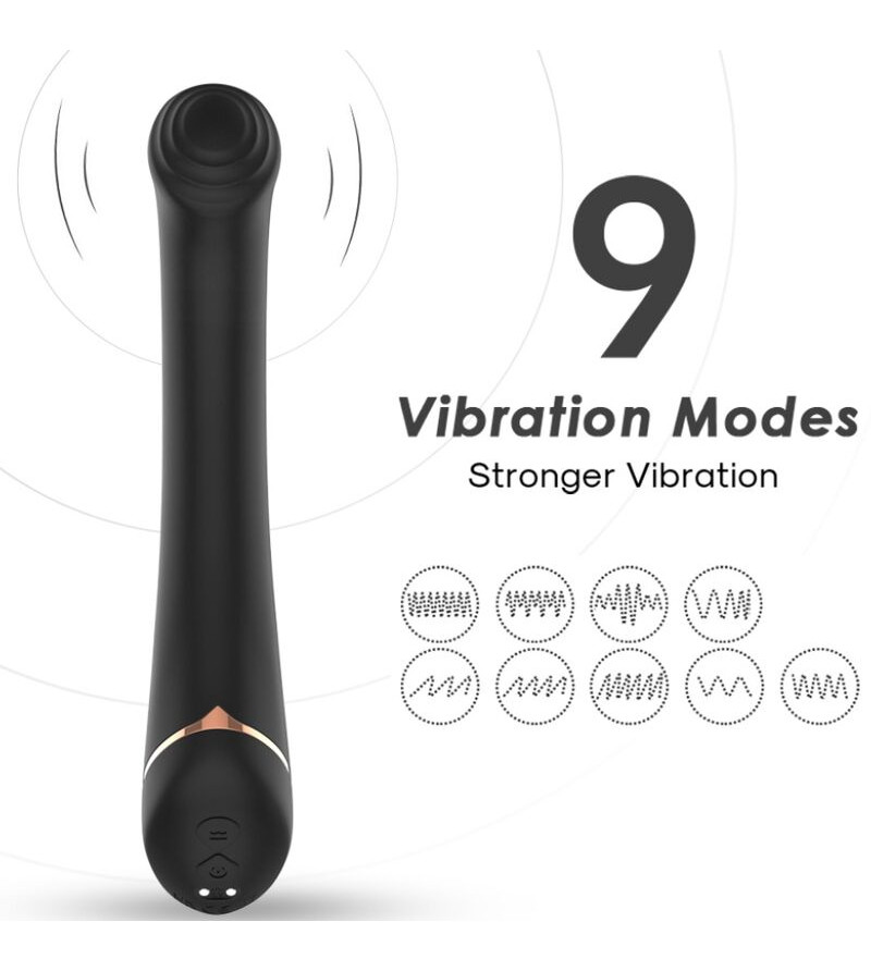 ARMONY - VIBRATEUR FALT HEAD SILICONE NOIR