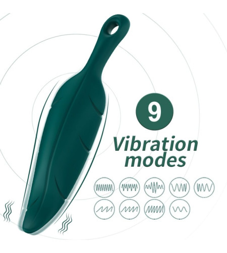 ARMONY - STIMULATEUR  VIBRATEUR VERT FEUILLE