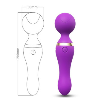 ARMONY - FREEZA MASSAGER  VIBRATEUR TÊTE SUPER FLEXIBLE VIOLET