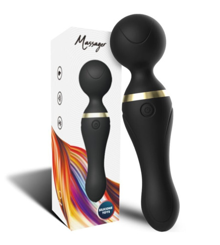 ARMONY - FREEZA MASSAGER  VIBRATEUR TÊTE SUPER FLEXIBLE NOIR