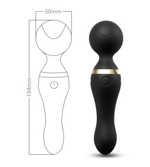 ARMONY - FREEZA MASSAGER  VIBRATEUR TÊTE SUPER FLEXIBLE NOIR