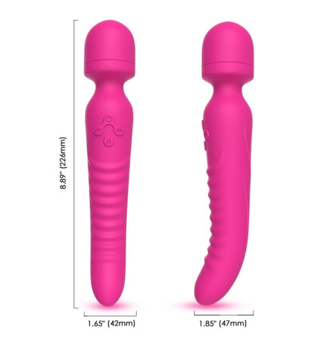 ARMONY - MISSION MASSAGER  VIBRATEUR EFFET CHALEUR FUCHSIA