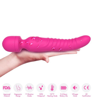 ARMONY - MISSION MASSAGER  VIBRATEUR EFFET CHALEUR FUCHSIA