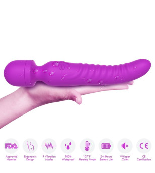 ARMONY - MISSION MASSAGER  VIBRATEUR EFFET CHALEUR VIOLET