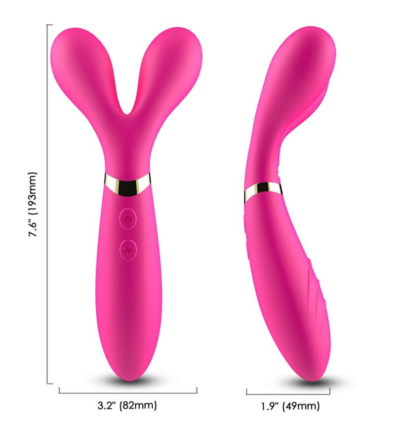 ARMONY - Y-WAND MASSAGE  VIBRATEUR DOUBLE TÊTE FUCHSIA