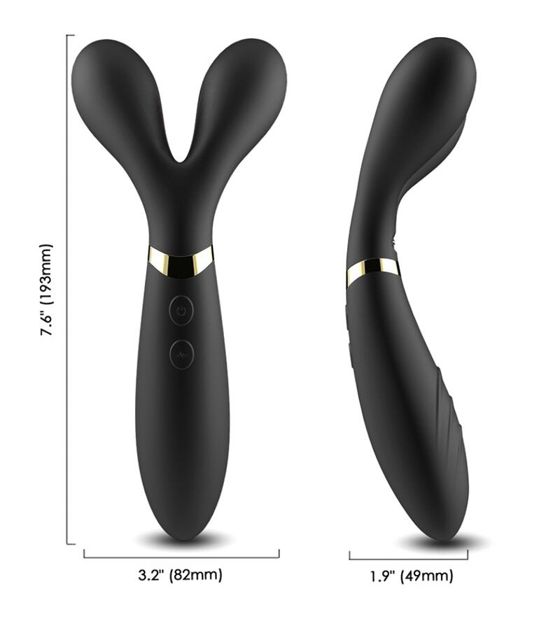 ARMONY - Y-WAND MASSAGE  VIBRATEUR DOUBLE TÊTE NOIR