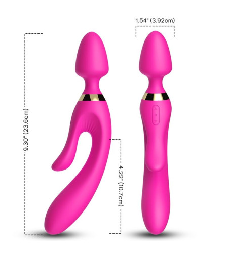 ARMONY - MASSEUR  VIBRATEUR LAPIN FUCHSIA