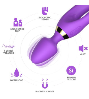 ARMONY - MASSEUR  VIBRATEUR LAPIN VIOLET