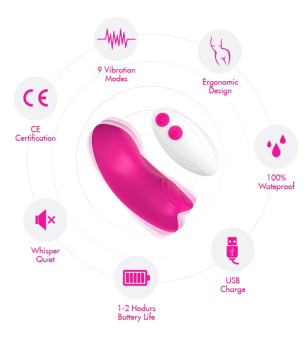 ARMONY - CULOTTE PORTABLE PAPILLON VIBRATEUR TÉLÉCOMMANDE ROSE