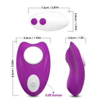 ARMONY - CULOTTE PORTABLE PAPILLON VIBRATEUR TÉLÉCOMMANDE VIOLET