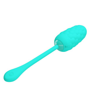 PRETTY LOVE - OEUF VIBRANT  TEXTURE MARINE RECHARGEABLE AQUA GREEN
