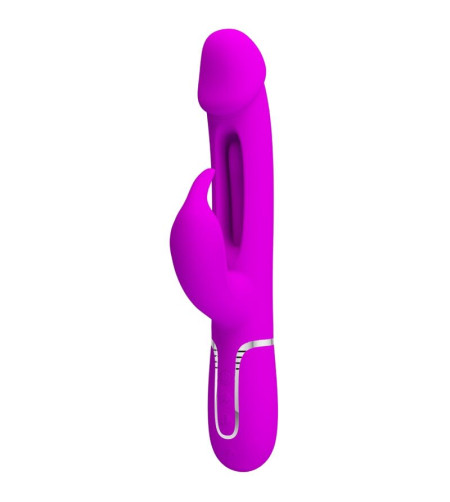 PRETTY LOVE - VIBRATEUR DEJON RABBIT 3 EN 1 MULTIFONCTION  FUCSIA