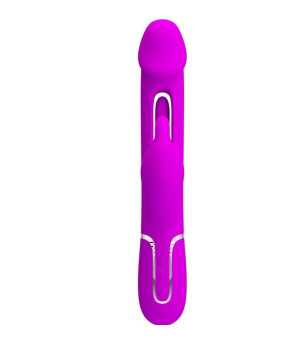 PRETTY LOVE - VIBRATEUR DEJON RABBIT 3 EN 1 MULTIFONCTION  FUCSIA