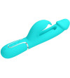 PRETTY LOVE - VIBRATEUR DEJON RABBIT 3 EN 1 MULTIFONCTION VERT AQUA