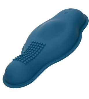 CALEXOTICS - RIDER MASSAGER DOUBLE MOTEUR TÉLÉCOMMANDE BLEU