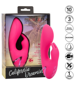 CALEXOTICS - DONC. VIBRATEUR CAL SUNSHINE RABBIT FUCHSIA PAR CALIFORNIA DREAMING