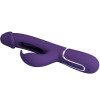 PRETTY LOVE - VIBRATEUR MULTIFONCTION 3 EN 1 KAMPAS RABBIT AVEC LANGUE VIOLET