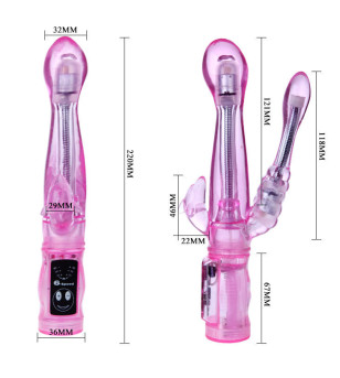 BAILE - VIBRATEUR FLEXIBLE AVEC STIMULATEUR ANAL