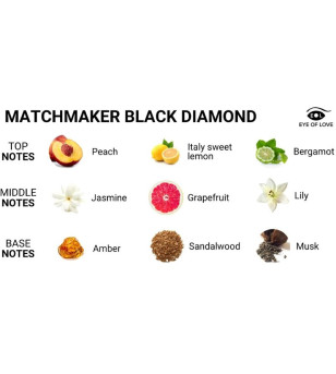 EYE OF LOVE - PARFUM AUX PHÉROMONES MATCHMAKER BLACK DIAMOND ATTRACT HER 30 ML