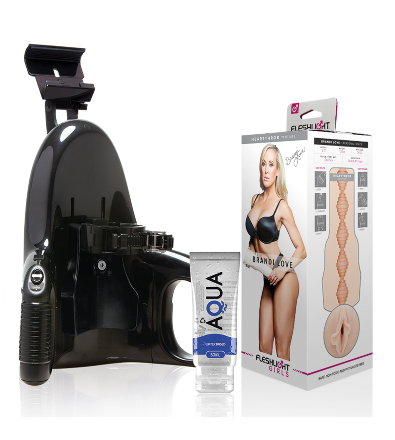 FLESHLIGHT - BRANDI LOVE VAGINA + LANCEMENT UNIVERSEL + LUBRIFIANT QUALITÉ AQUA 50 ML