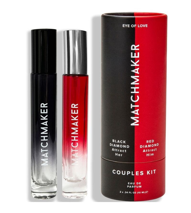 EYE OF LOVE - MATCHMAKER PHEROMONE 2PC SET COUPLES KIT ATTIRE HER  HIM 20 ML