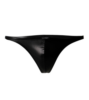 CUT4MEN - CULOTTE BRÉSILIENNE CUIRETTE NOIR S