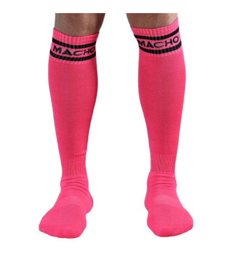 MACHO - CHAUSSETTES LONGUES TAILLE UNIQUE BLEU