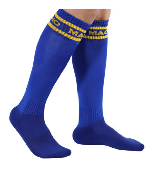 MACHO - CHAUSSETTES LONGUES TAILLE UNIQUE BLEU