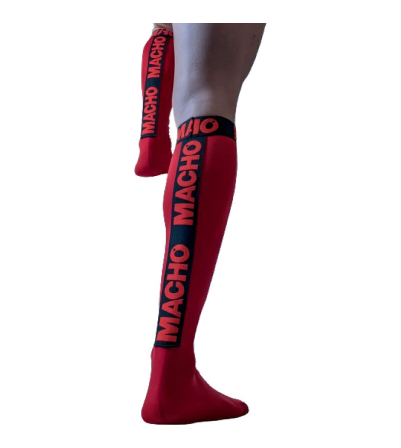MACHO - CHAUSSETTES FINES TAILLE UNIQUE ROUGE