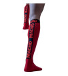 MACHO - CHAUSSETTES FINES TAILLE UNIQUE ROUGE